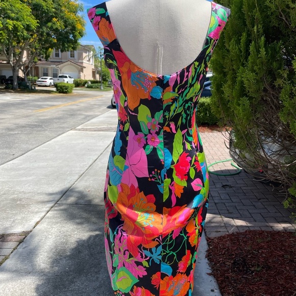 Vintage Gai Mattiolo Floral Print Dress - Picture 5 of 8